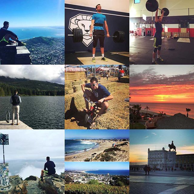 Seems accurate. Five on the road, four at home, two doing CrossFit, two sunsets, three longingly staring in the distance, my #2016bestnine.