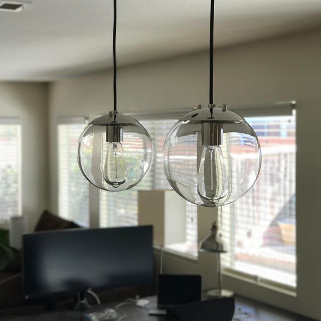 I wrote about installing my new @westelm globe pendants, check it out! Link in bio

#pendant #mywestelm #nofilter #sundayfunday Thanks @ethitter for the help!