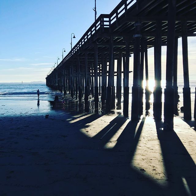 #Ventura pier stroll on a Sunday. Can confirm that the Pacific Ocean is still cold.