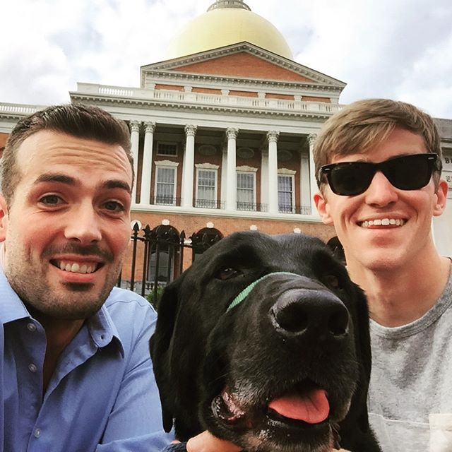 #throwbackthursday to Orvis exploring Boston with @michaeldcain and I, before or after we went to get Jenny’s Ice Cream with @meredithperdue